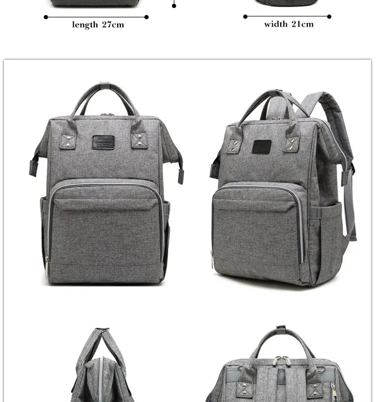 Tim-Jane Sac à dos à couches imperméable – Grand sac à langer multifonction pour voyages maman & bébé