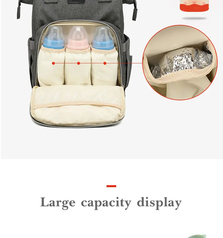 Tim-Jane Sac à dos à couches imperméable – Grand sac à langer multifonction pour voyages maman & bébé