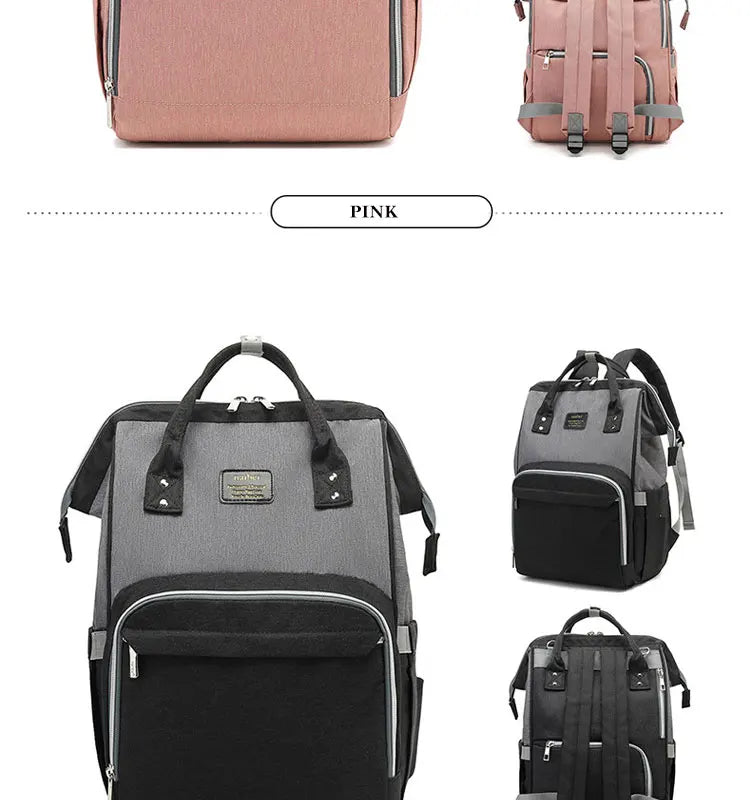 Tim-Jane Sac à dos à couches imperméable – Grand sac à langer multifonction pour voyages maman & bébé