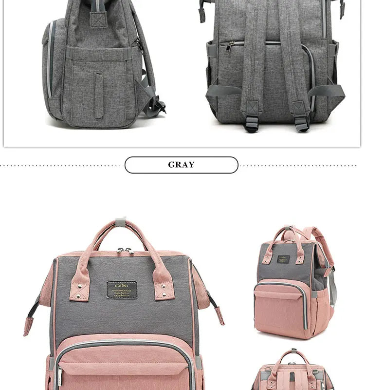 Tim-Jane Sac à dos à couches imperméable – Grand sac à langer multifonction pour voyages maman & bébé