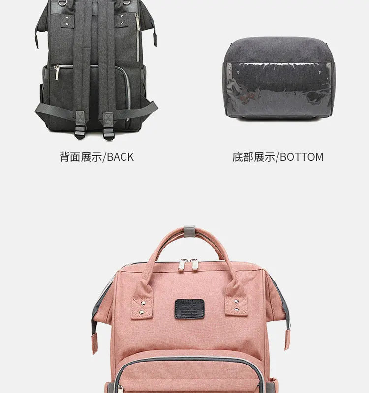 Tim-Jane Sac à dos à couches imperméable – Grand sac à langer multifonction pour voyages maman & bébé