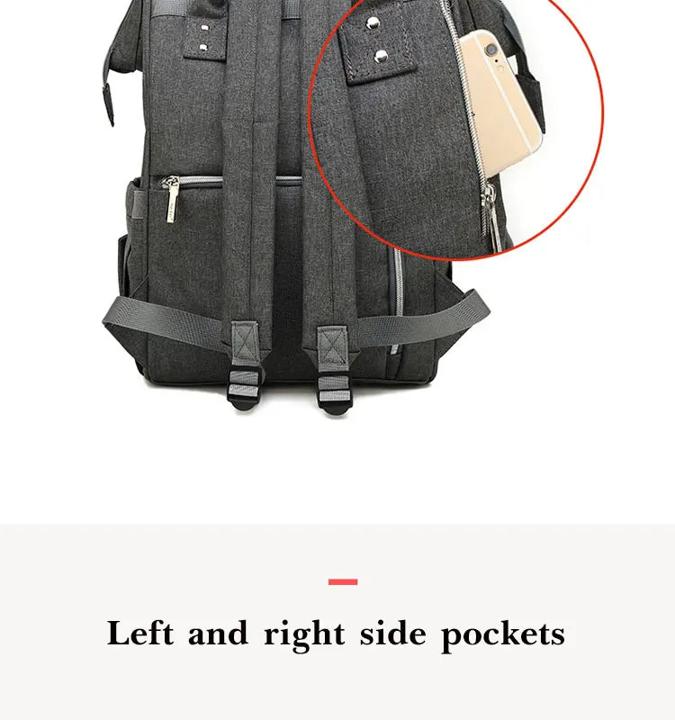 Tim-Jane Sac à dos à couches imperméable – Grand sac à langer multifonction pour voyages maman & bébé