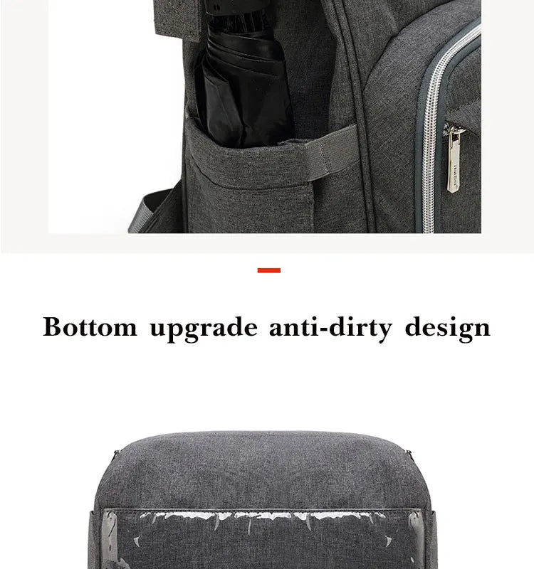 Tim-Jane Sac à dos à couches imperméable – Grand sac à langer multifonction pour voyages maman & bébé