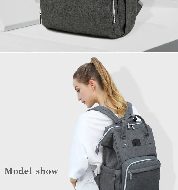 Tim-Jane Sac à dos à couches imperméable – Grand sac à langer multifonction pour voyages maman & bébé