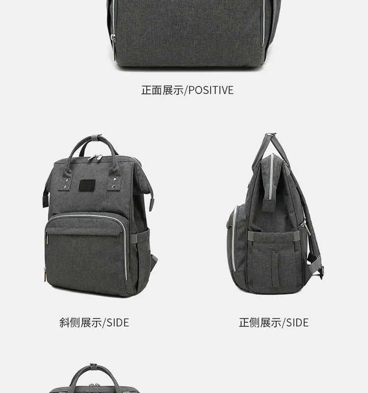 Tim-Jane Sac à dos à couches imperméable – Grand sac à langer multifonction pour voyages maman & bébé