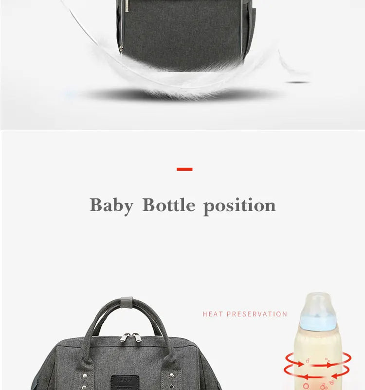 Tim-Jane Sac à dos à couches imperméable – Grand sac à langer multifonction pour voyages maman & bébé