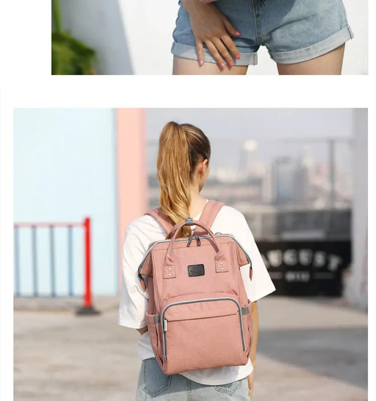 Tim-Jane Sac à dos à couches imperméable – Grand sac à langer multifonction pour voyages maman & bébé