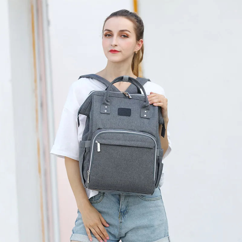 Tim-Jane Sac à dos à couches imperméable – Grand sac à langer multifonction pour voyages maman & bébé