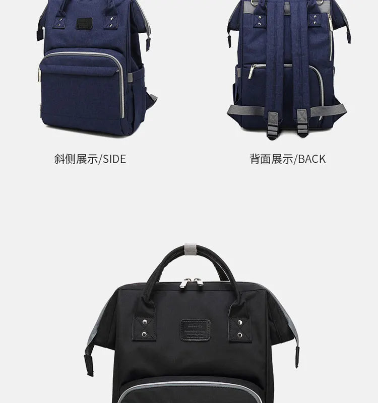 Tim-Jane Sac à dos à couches imperméable – Grand sac à langer multifonction pour voyages maman & bébé