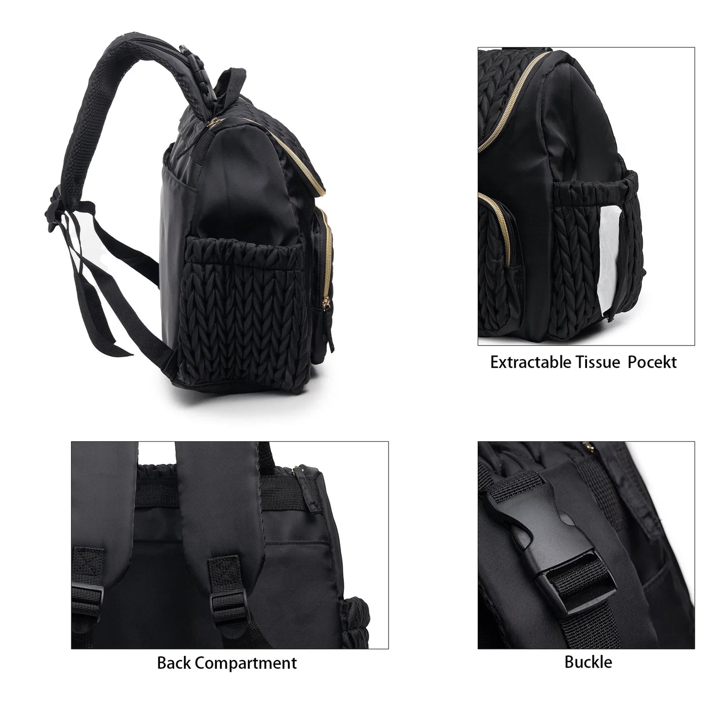 Tim-Jane Sac à dos à couches imperméable – Grand sac à langer multifonction pour mamans et soins de bébé