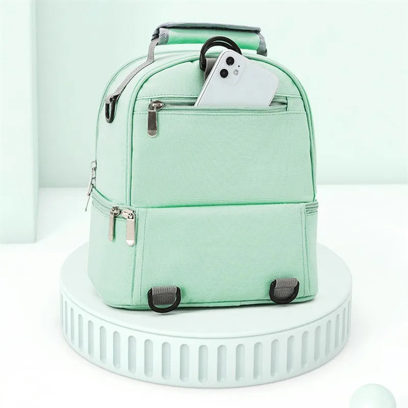Tim-Jane Sac isotherme double couche pour maman – Grand sac à main uni pour voyages et pique-niques