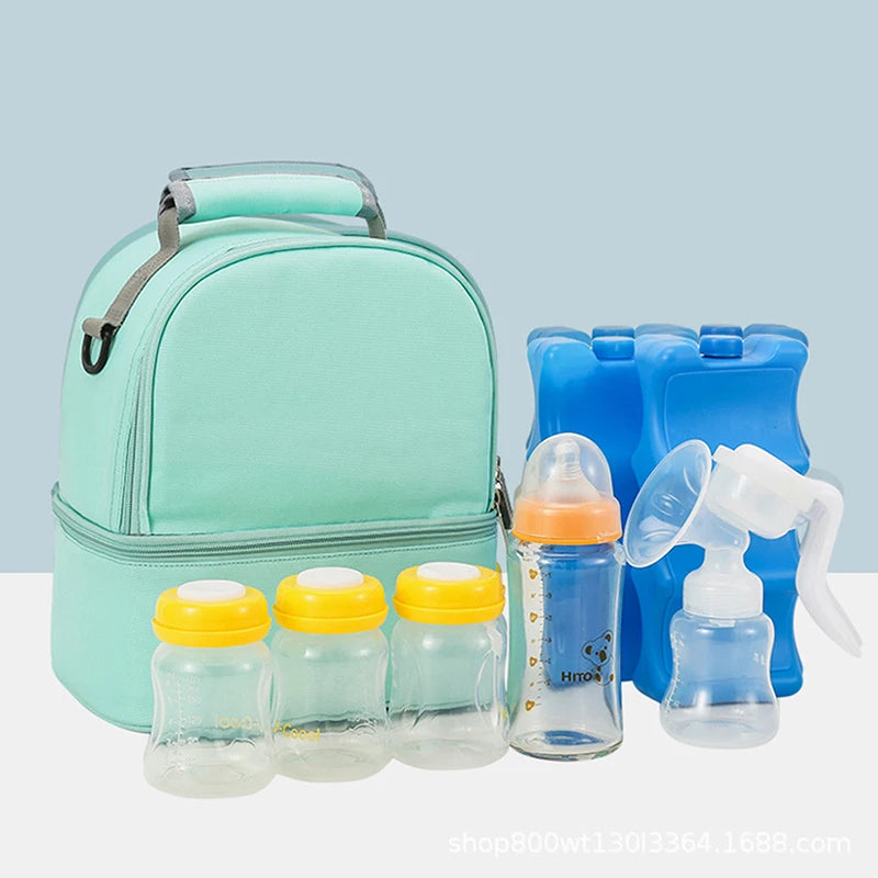 Tim-Jane Sac isotherme double couche pour maman – Grand sac à main uni pour voyages et pique-niques
