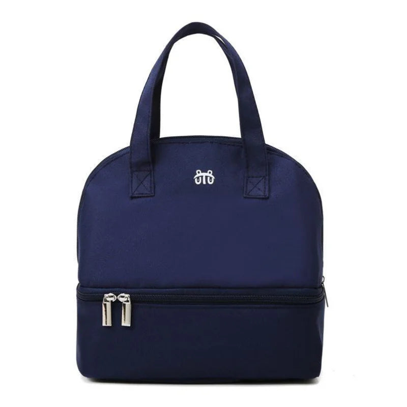 Tim-Jane Sac isotherme double couche pour maman – Grand sac à main uni pour voyages et pique-niques