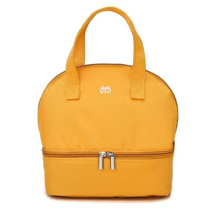 Tim-Jane Sac isotherme double couche pour maman – Grand sac à main uni pour voyages et pique-niques
