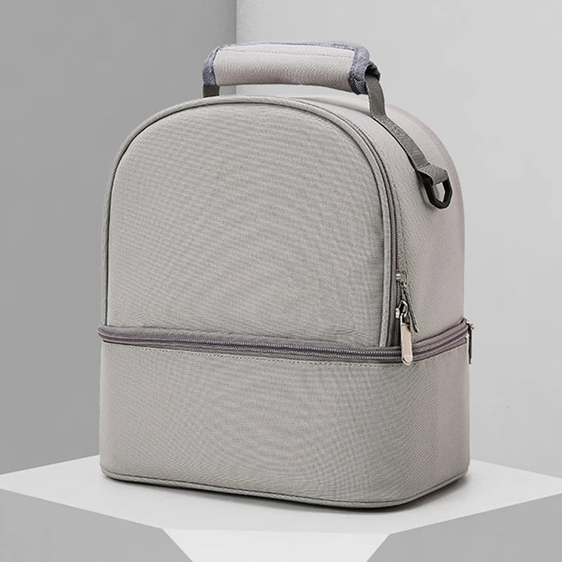 Tim-Jane Sac isotherme double couche pour maman – Grand sac à main uni pour voyages et pique-niques
