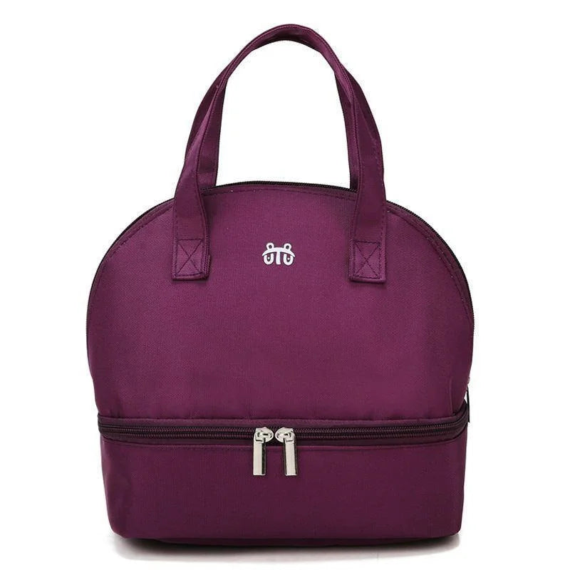 Tim-Jane Sac isotherme double couche pour maman – Grand sac à main uni pour voyages et pique-niques