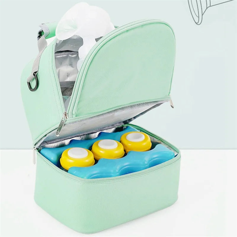 Tim-Jane Sac isotherme double couche pour maman – Grand sac à main uni pour voyages et pique-niques