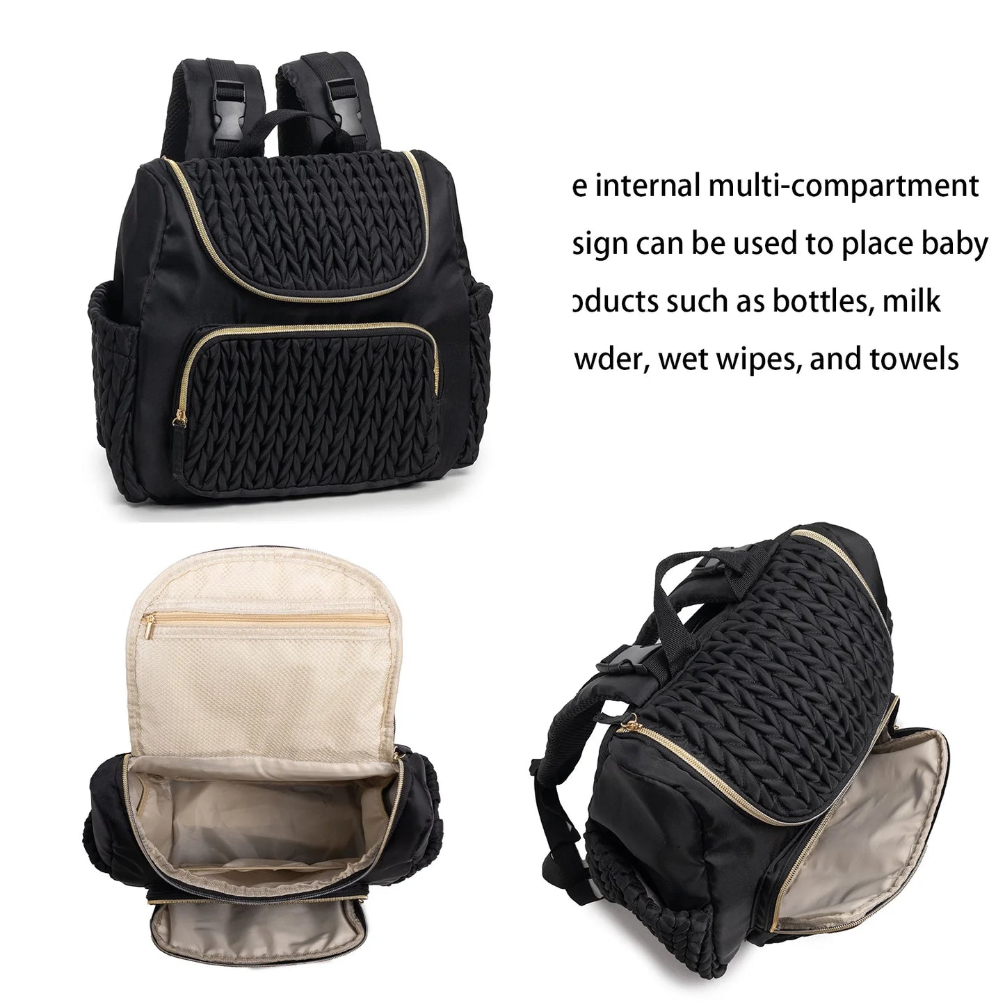 Tim-Jane Sac à dos à couches imperméable – Grand sac à langer multifonction pour mamans et soins de bébé