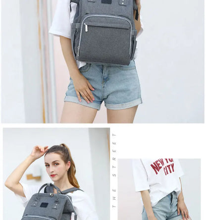 Tim-Jane Sac à dos à couches imperméable – Grand sac à langer multifonction pour voyages maman & bébé