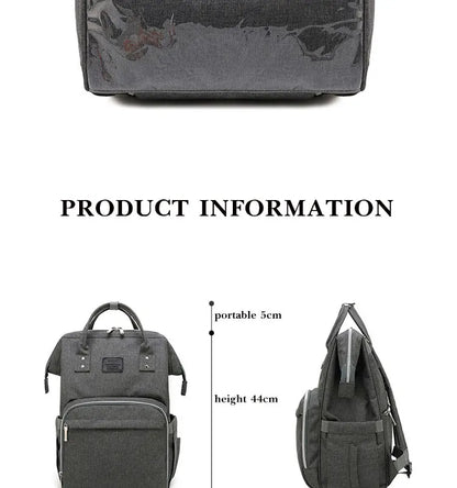 Tim-Jane Sac à dos à couches imperméable – Grand sac à langer multifonction pour voyages maman & bébé