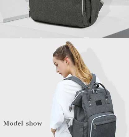 Tim-Jane Sac à dos à couches imperméable – Grand sac à langer multifonction pour voyages maman & bébé
