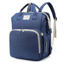 Tim-Jane Sac pliable pour maman avec lit bébé – Sac à dos à couches grande capacité à double bretelles avec rangement pour biberons