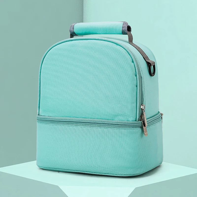 Tim-Jane Sac isotherme double couche pour maman – Grand sac à main uni pour voyages et pique-niques