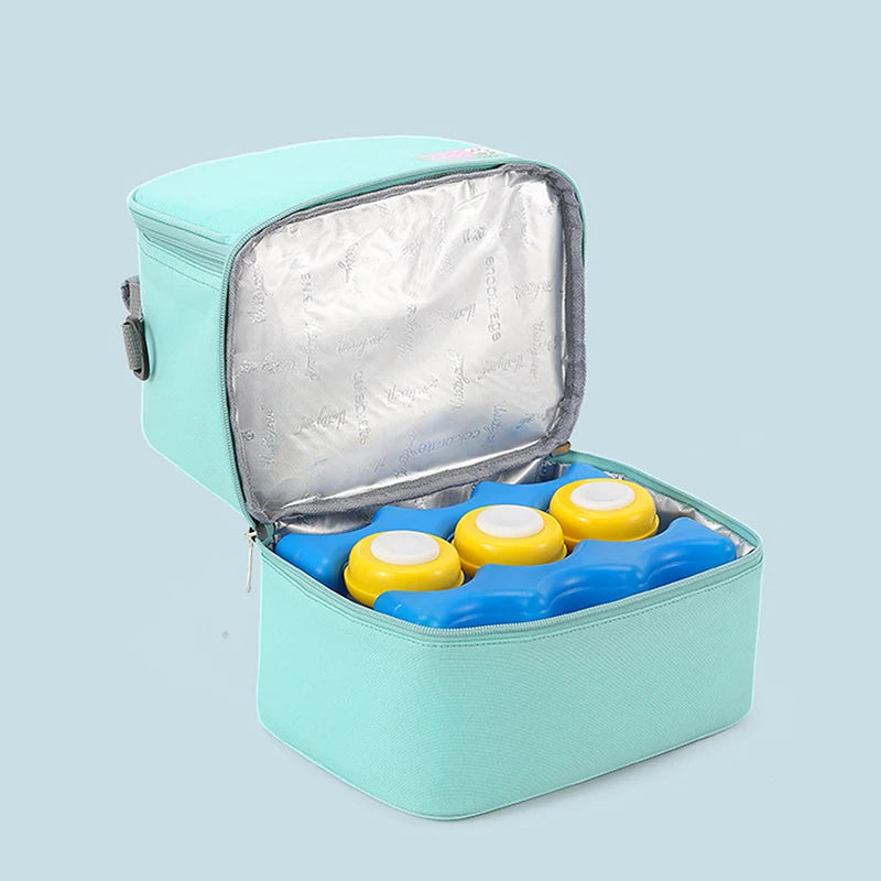 Tim-Jane Sac isotherme double couche pour maman – Grand sac à main uni pour voyages et pique-niques