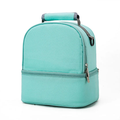 Tim-Jane Sac isotherme double couche pour maman – Grand sac à main uni pour voyages et pique-niques