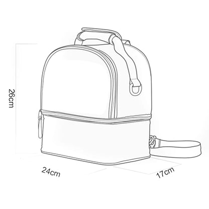 Tim-Jane Sac isotherme double couche pour maman – Grand sac à main uni pour voyages et pique-niques