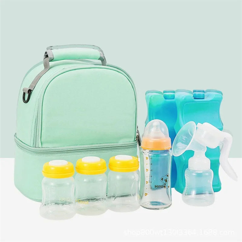 Tim-Jane Sac isotherme double couche pour maman – Grand sac à main uni pour voyages et pique-niques