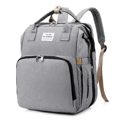 Tim-Jane Sac pliable pour maman avec lit bébé – Sac à dos à couches grande capacité à double bretelles avec rangement pour biberons