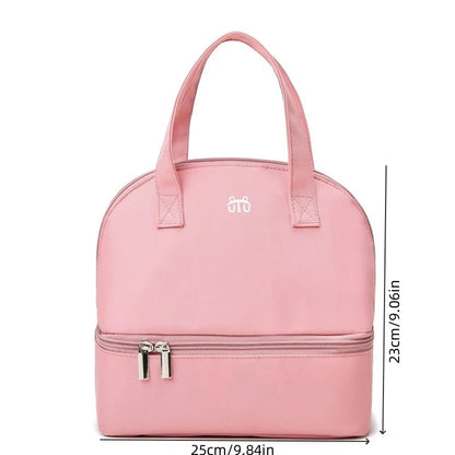 Tim-Jane Sac isotherme double couche pour maman – Grand sac à main uni pour voyages et pique-niques