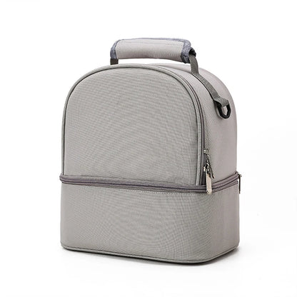 Tim-Jane Sac isotherme double couche pour maman – Grand sac à main uni pour voyages et pique-niques