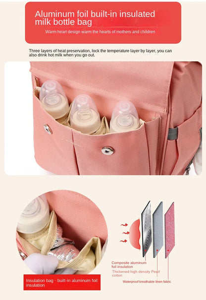 Tim-Jane Sac à dos multifonction maman & bébé – Grand sac à bandoulière élégant pour sorties et voyages