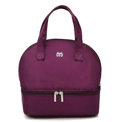 Tim-Jane Sac isotherme double couche pour maman – Grand sac à main uni pour voyages et pique-niques