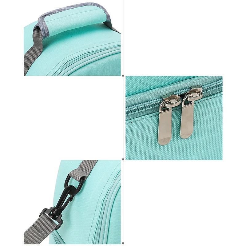 Tim-Jane Sac isotherme double couche pour maman – Grand sac à main uni pour voyages et pique-niques