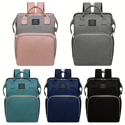 Tim-Jane Sac à dos pliable pour maman avec lit bébé intégré – Grand sac à langer et de maternité portable pour soins de nouveau-né