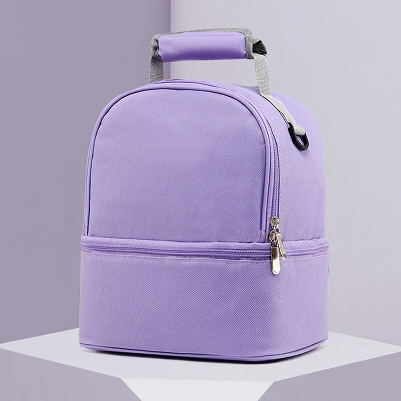 Tim-Jane Sac isotherme double couche pour maman – Grand sac à main uni pour voyages et pique-niques