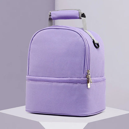 Tim-Jane Sac isotherme double couche pour maman – Grand sac à main uni pour voyages et pique-niques