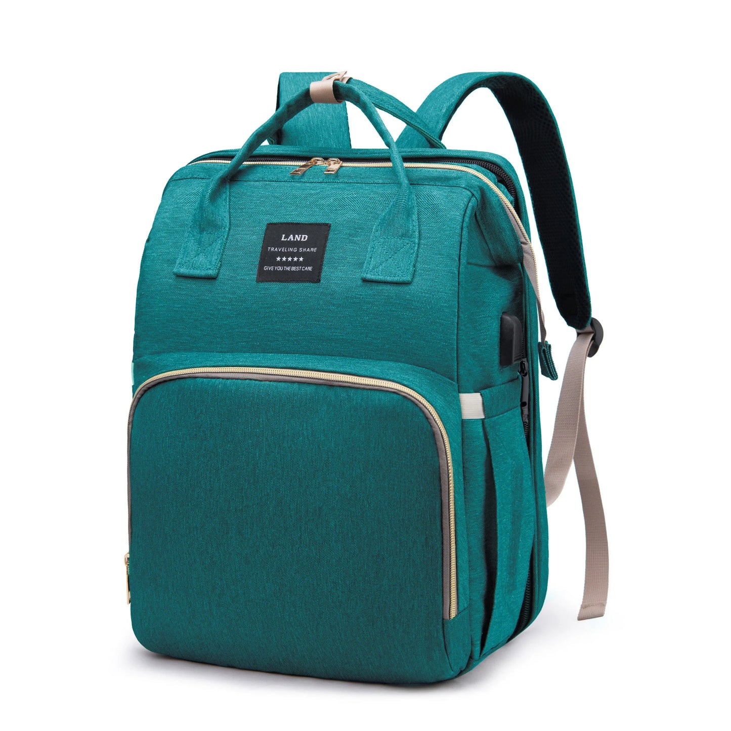 Tim-Jane Sac à dos pliable pour maman avec lit bébé intégré – Grand sac à langer et de maternité portable pour soins de nouveau-né