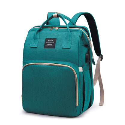 Tim-Jane Sac à dos pliable pour maman avec lit bébé intégré – Grand sac à langer et de maternité portable pour soins de nouveau-né