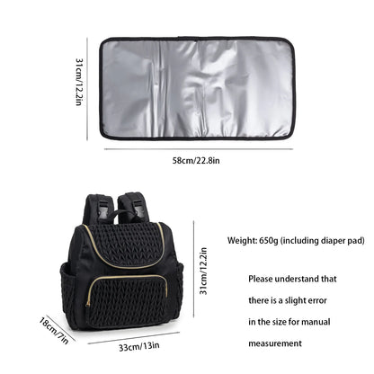 Tim-Jane Sac à dos à couches imperméable – Grand sac à langer multifonction pour mamans et soins de bébé