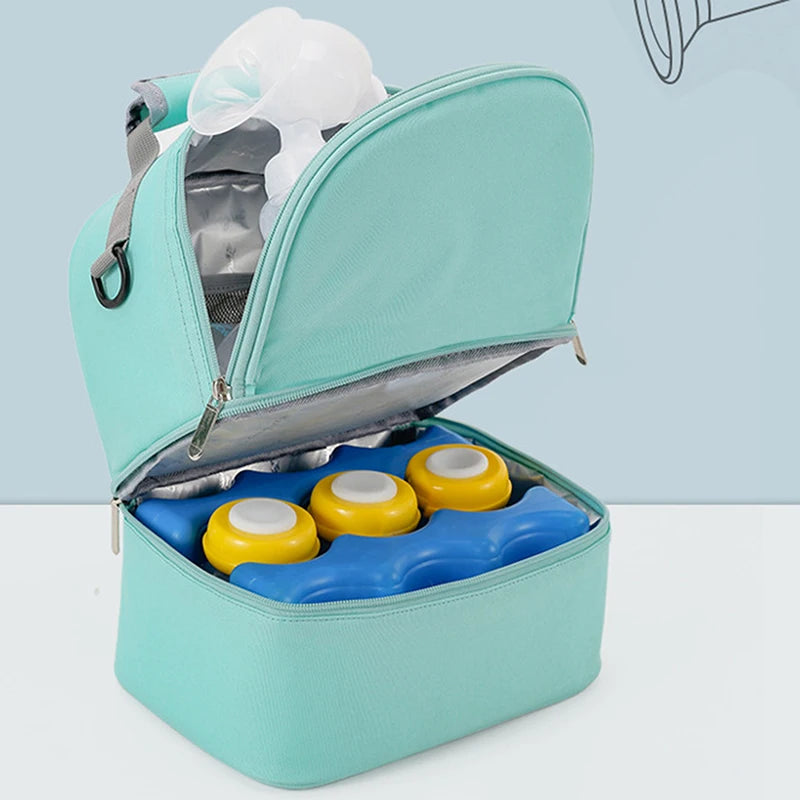Tim-Jane Sac isotherme double couche pour maman – Grand sac à main uni pour voyages et pique-niques