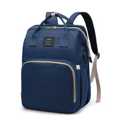 Tim-Jane Sac à dos pliable pour maman avec lit bébé intégré – Grand sac à langer et de maternité portable pour soins de nouveau-né