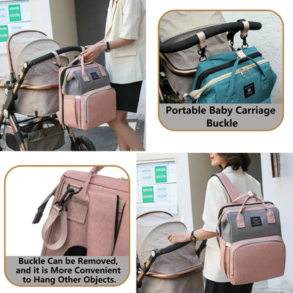 Tim-Jane Sac à dos pliable pour maman avec lit bébé intégré – Grand sac à langer et de maternité portable pour soins de nouveau-né