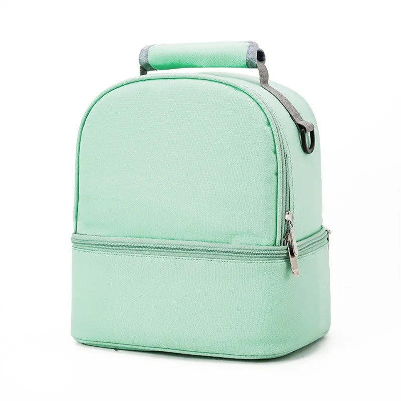 Tim-Jane Sac isotherme double couche pour maman – Grand sac à main uni pour voyages et pique-niques